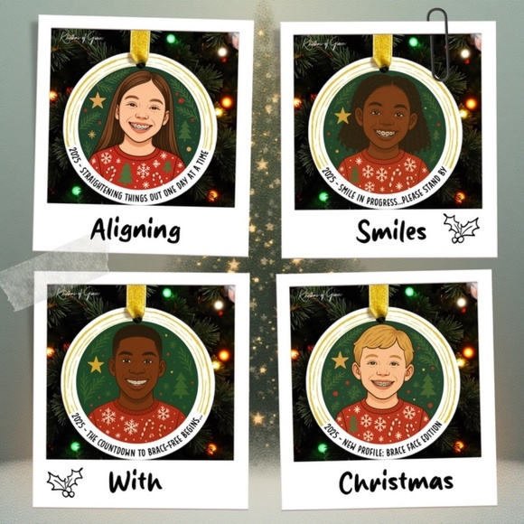 Handmade Other - “I Got Braces!” Personalized Christmas Ornament – Celebrate Their Smile Glow-Up!